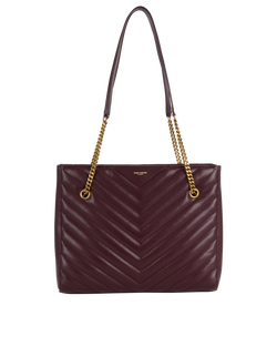 Tribeca Tote, Leather, Burgundy, ALM568864.0419, 2*